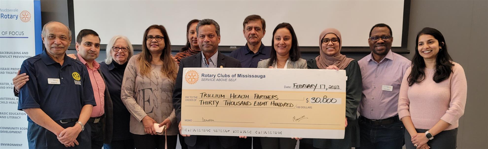 Trillium Health Partner donation
