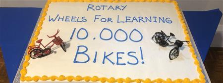 Celebrating 10,000 Bikes for Rotary Wheels for Learning
