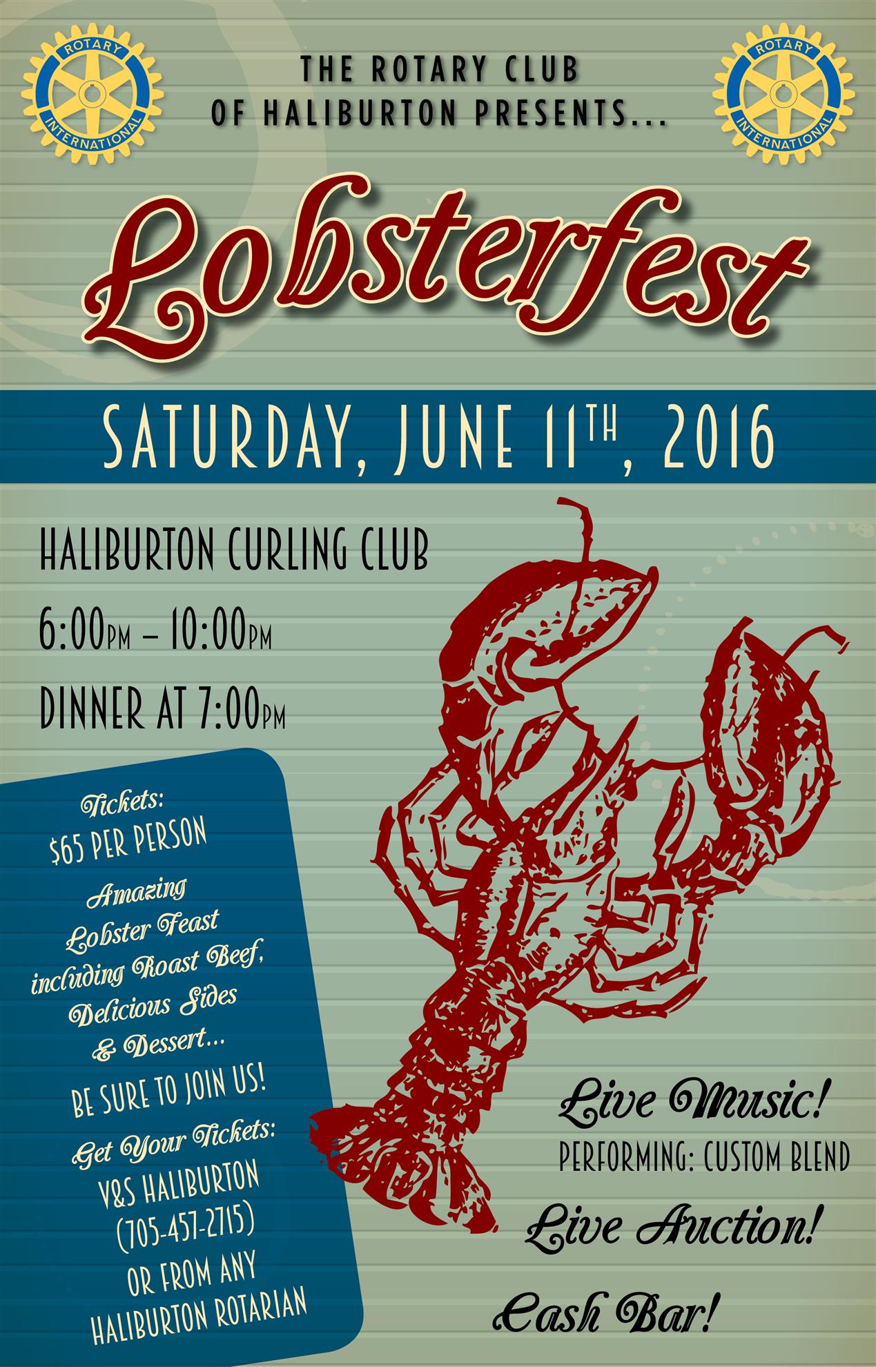 Lobsterfest Rotary Club of Haliburton
