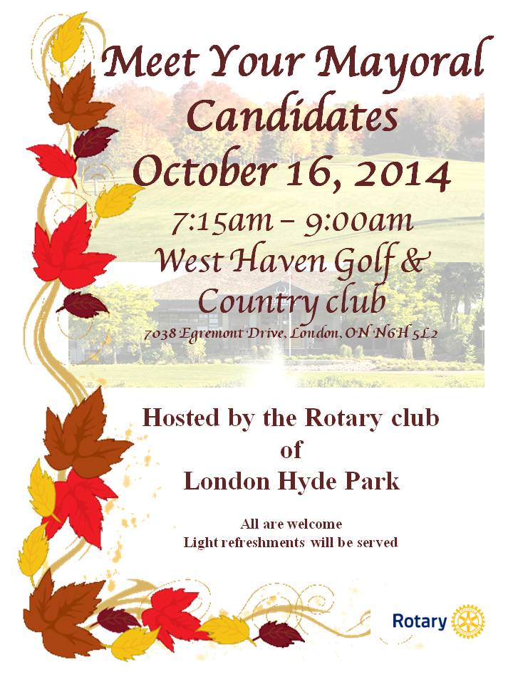 mayoral all candidates meeting october 16