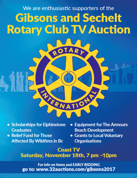 2017 Rotary Auction | Rotary Club of Gibsons