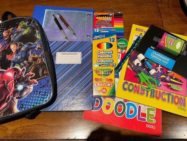 Inside the Backpacks