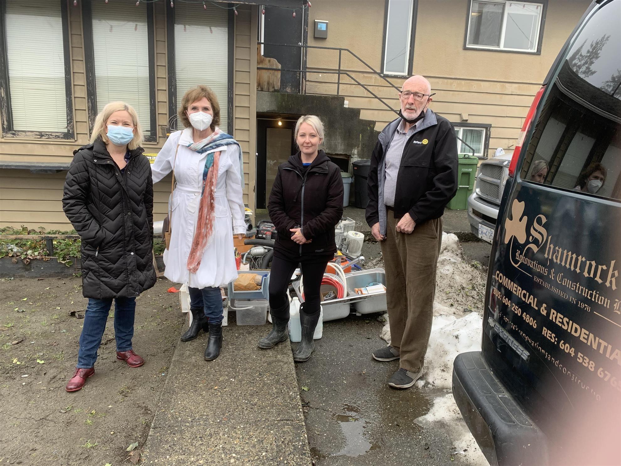 Shamrock Construction Equipment Donation for Abbotsford Flood Victims