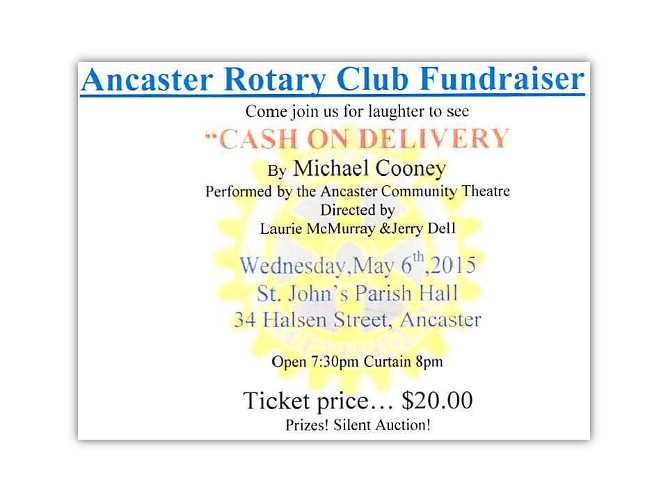 Rotary Ancaster Theatre Night Ticket