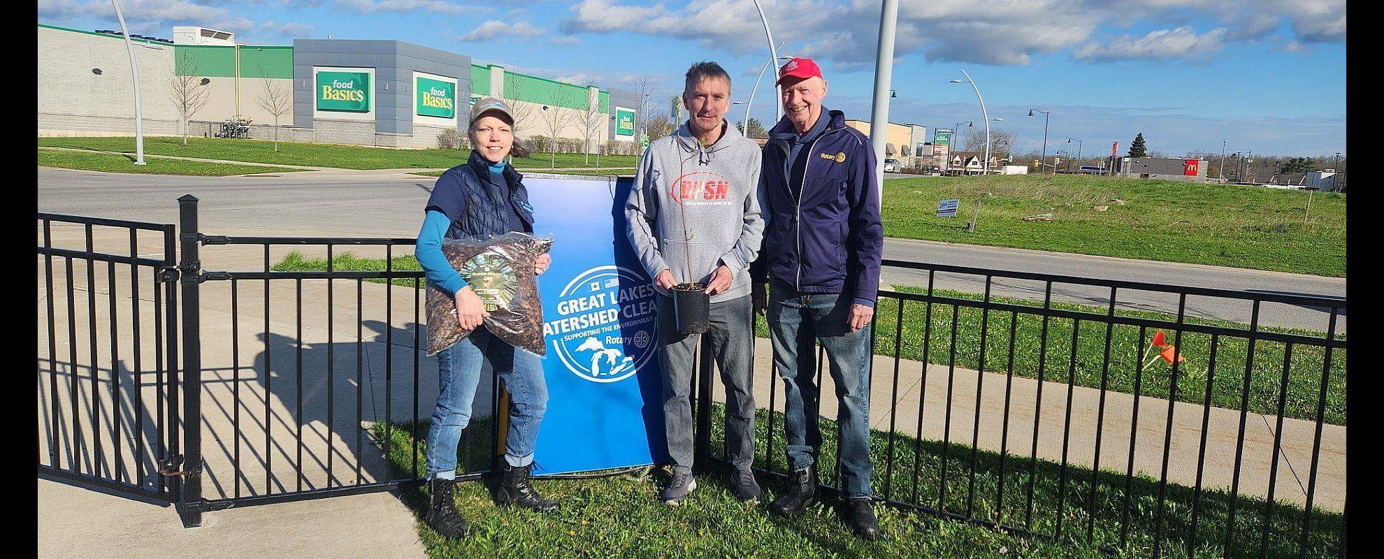 Rotary Pelham Tree Initiative - First Order Delivered to Bernie Puchalski