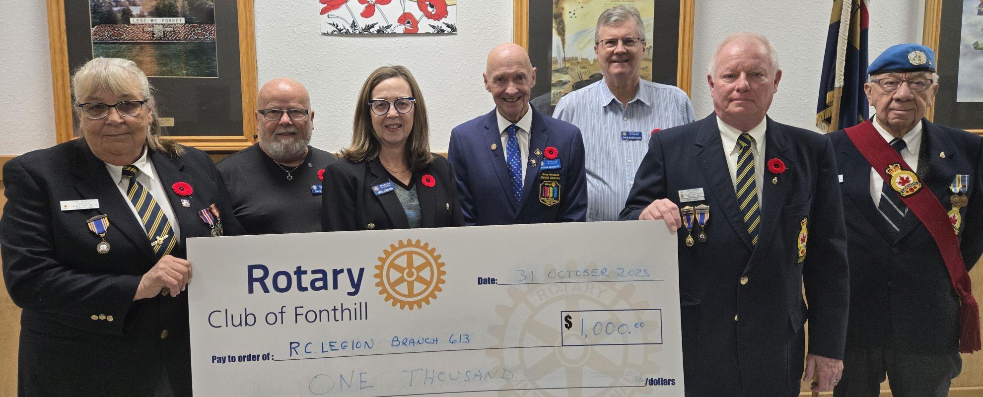 Legion Poppy Campagn Launch 2025 - Rotary Sponsorship