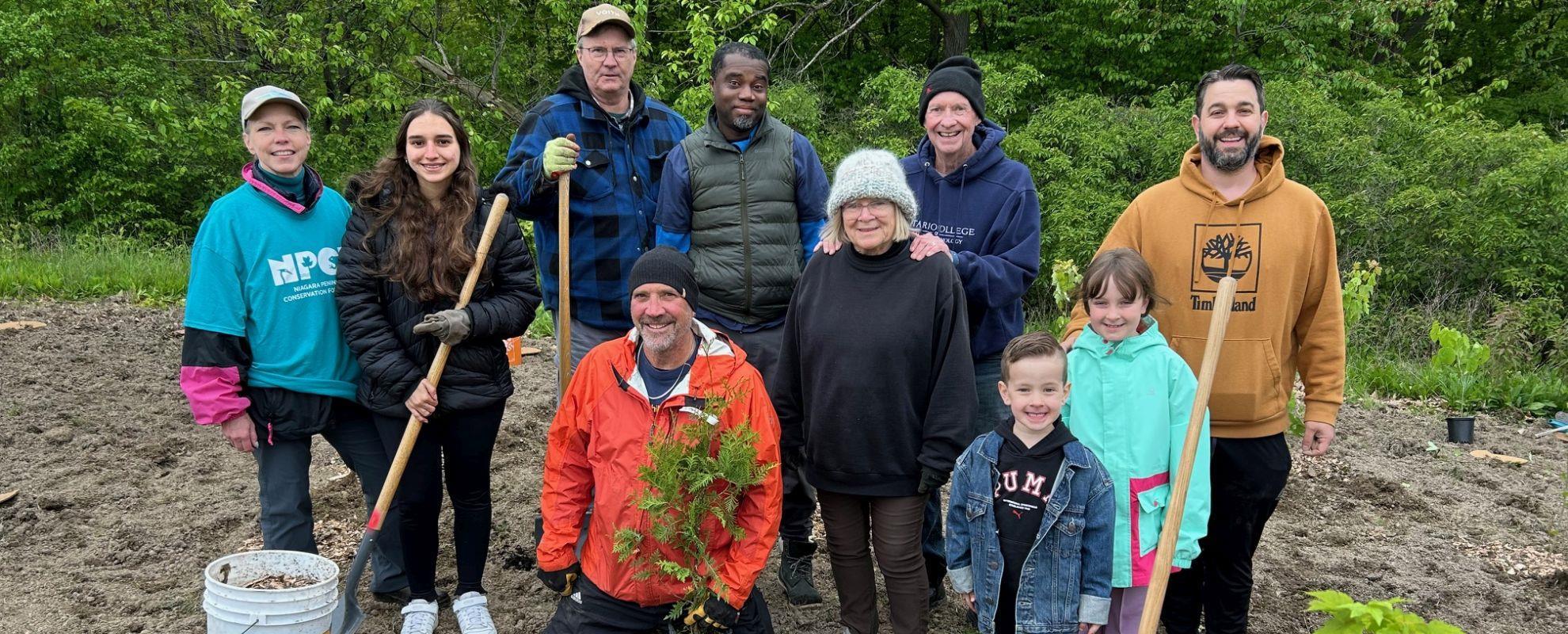 Burgoyne Woods Tree Planting with NPCA