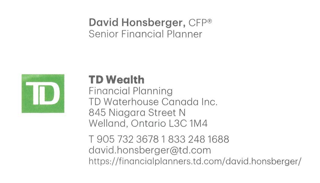 David Honsberger, Senior Financial Planner