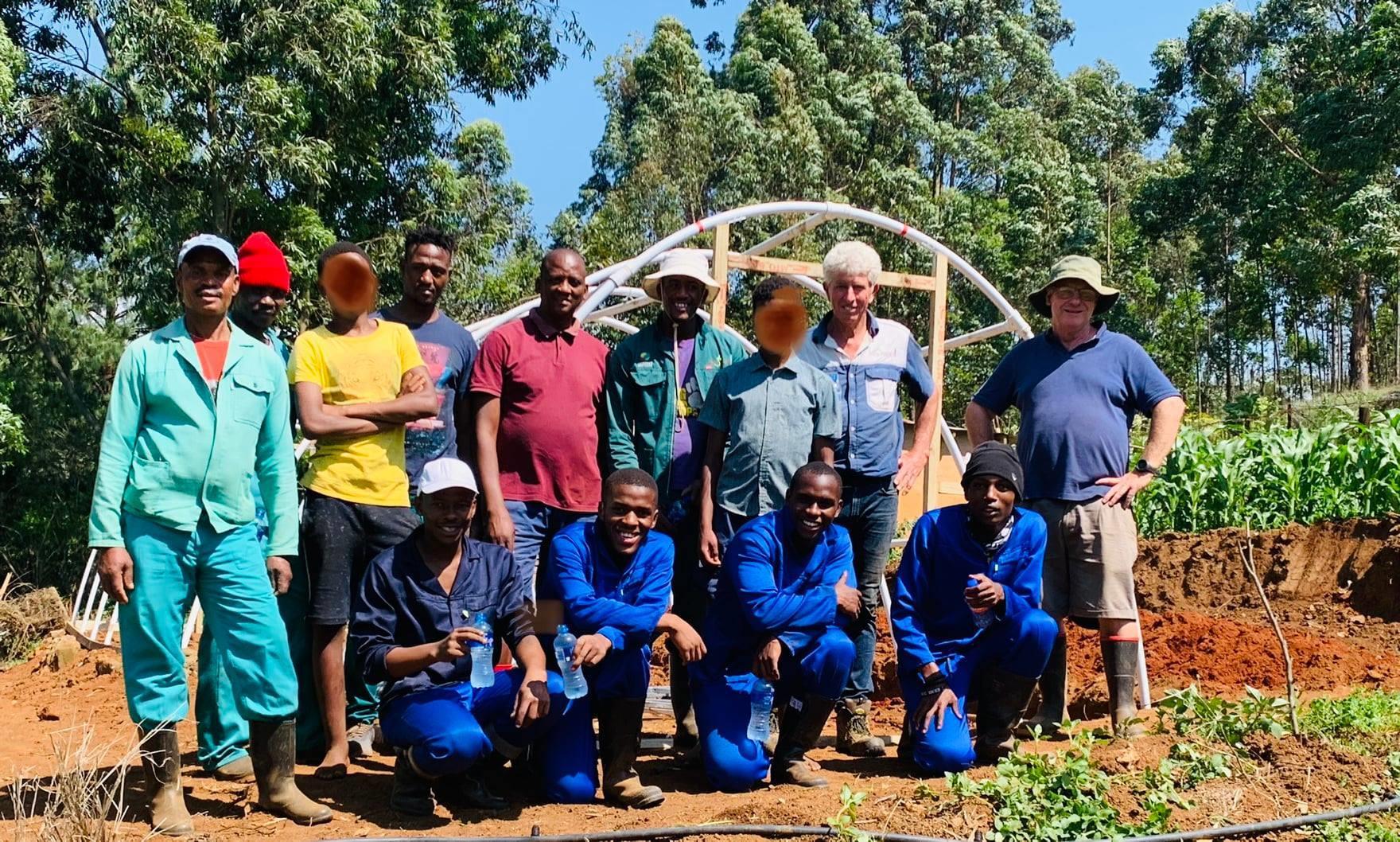 Khazimula Growing Tunnel Building Crew