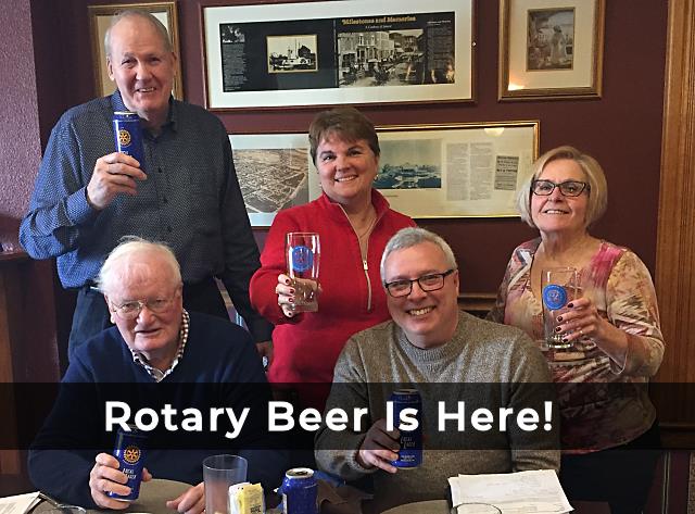 Rotary Beer Is On Sale Now!