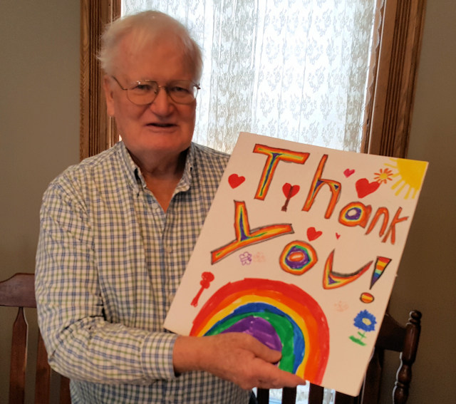 President Hadley Jackson and Large thank You Card