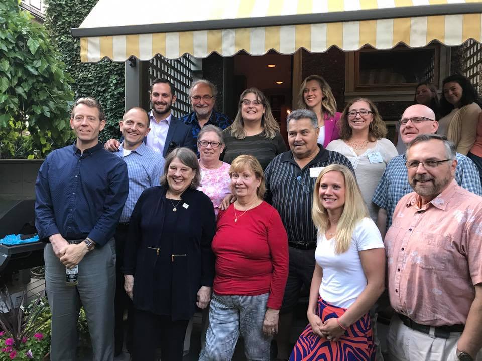 Gathering for our annual Officer Changeover Ceremony/Party!