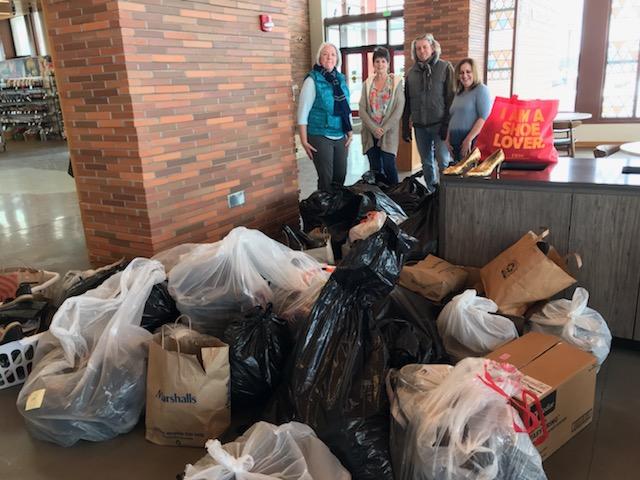 Shoe Fundraiser Collected 16 bags
