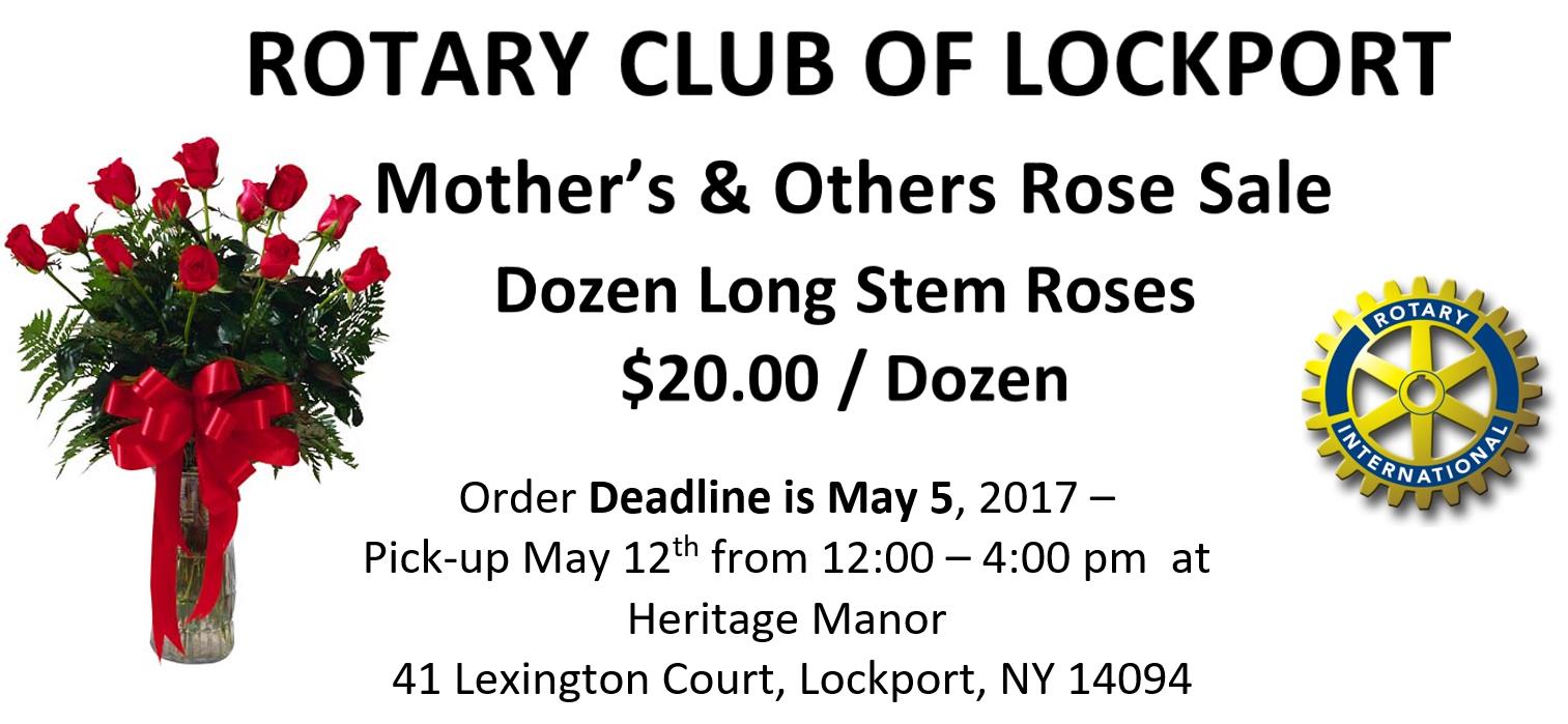 Rotary Club of Lockport Rose Sale