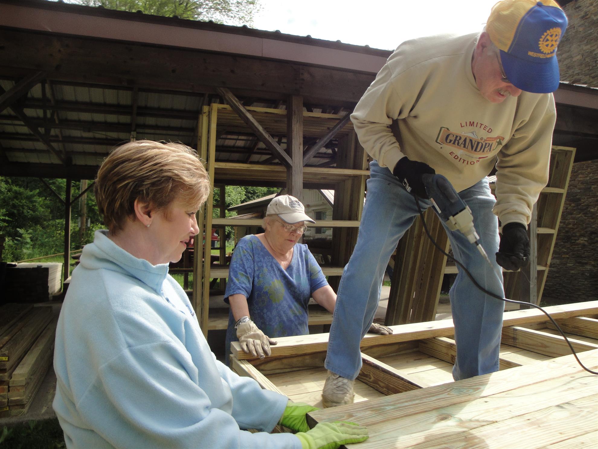 Camp Merz--Platform Building! | Rotary Club of Westfield-Mayville