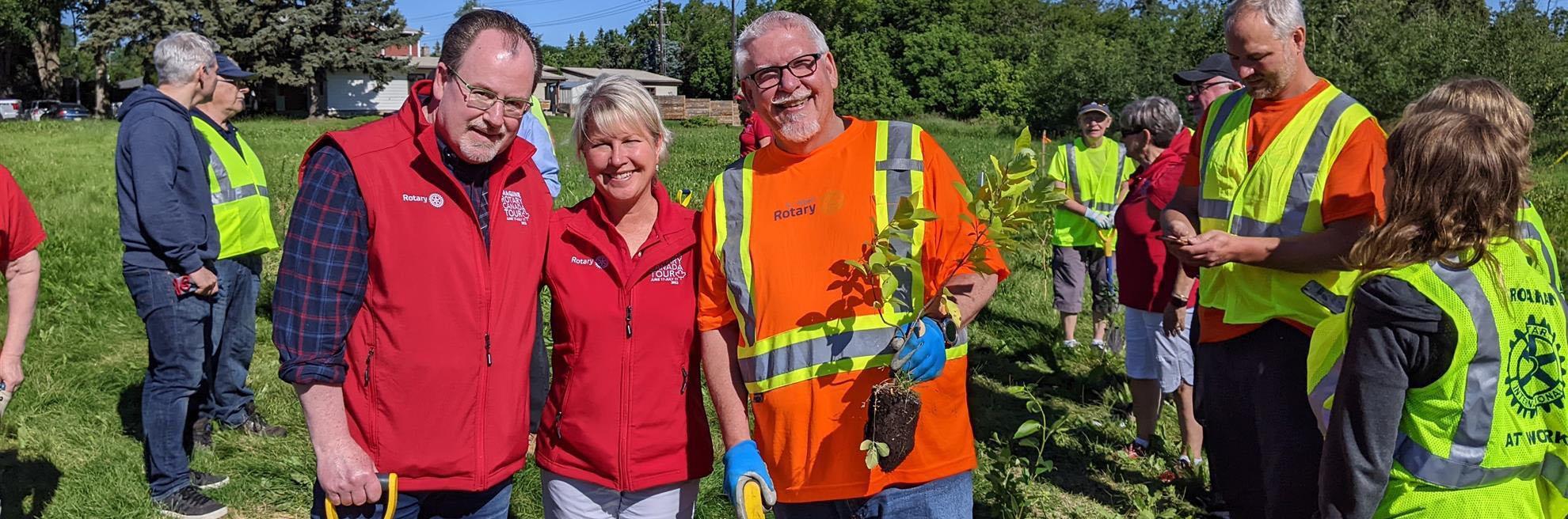 Tree Planting with Rotary International President Jennifer Jones
