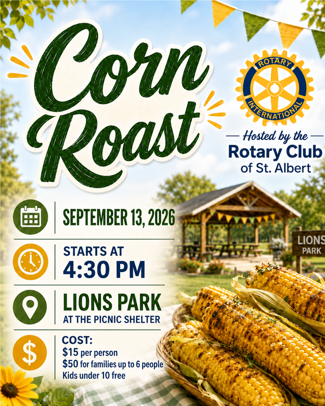 Annual Rotary Club of St. Albert Corn Roast 