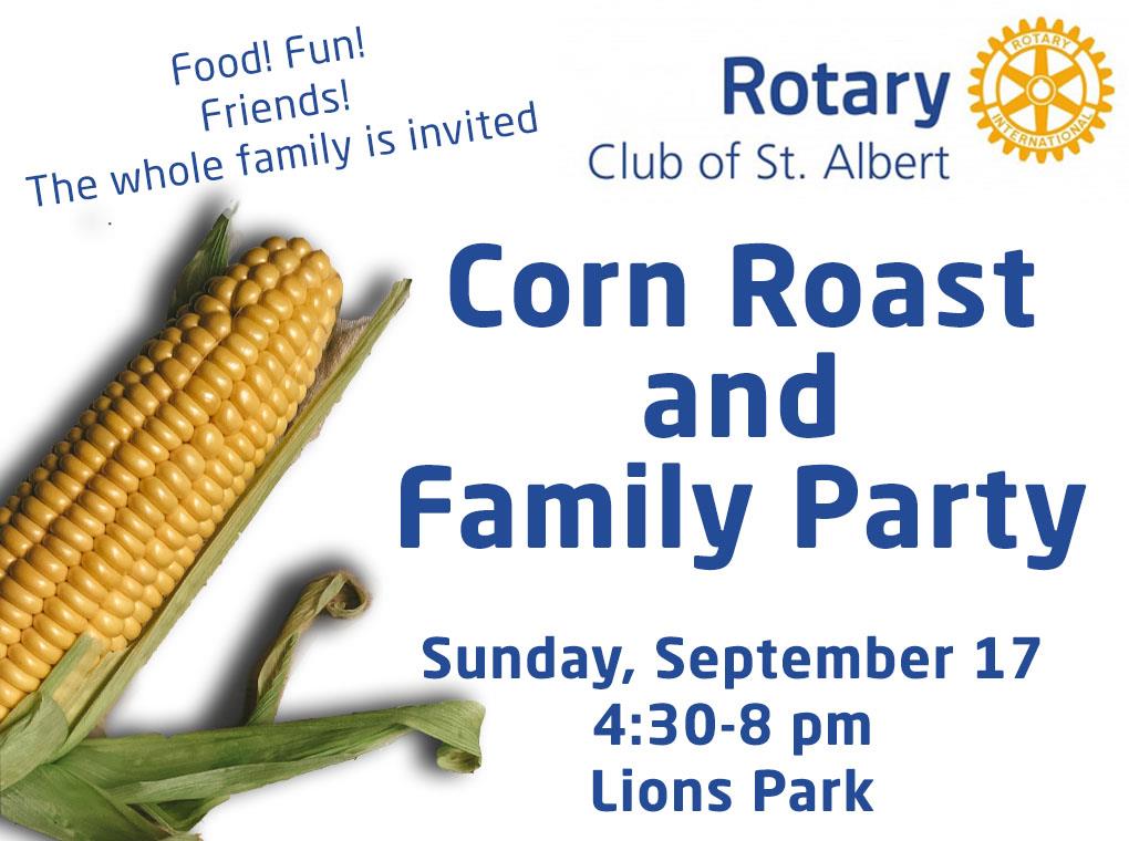 Corn Roast Sept 17 Lions Park Rotary Club of St. Albert