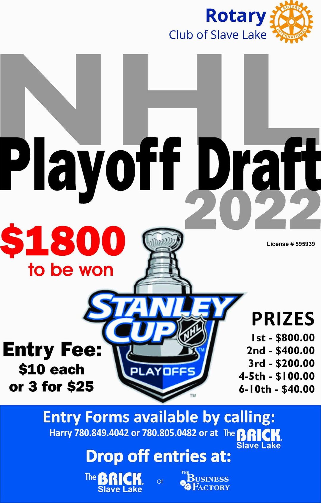 NHL Playoff Draft 2022