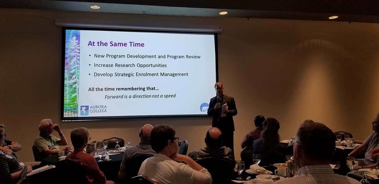 Guest speaker Dr. Tom Weeger, Associate Deputy Minister Post Secondary