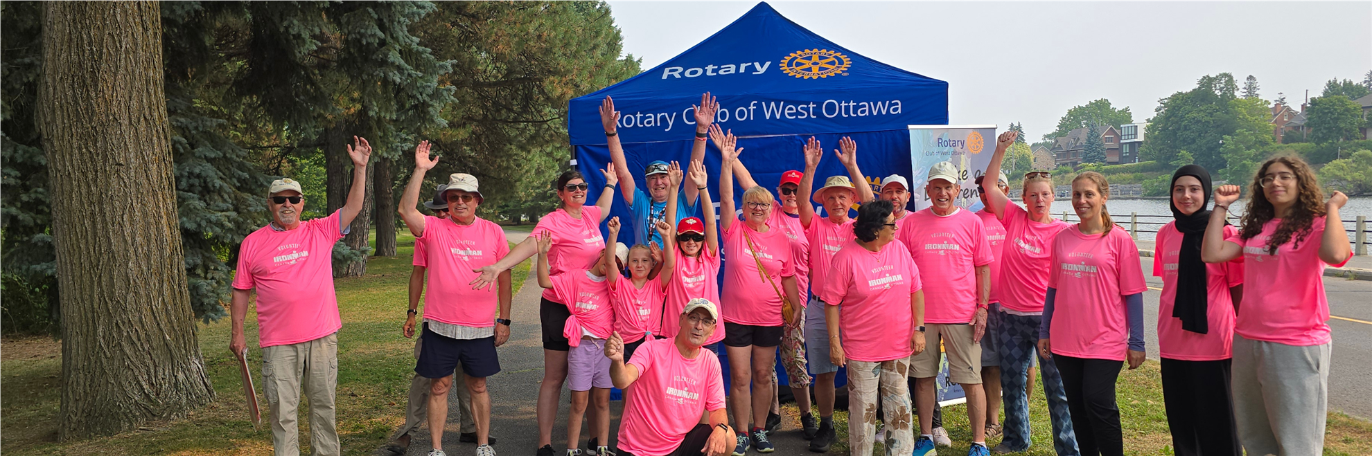 The RCWO Team volunteering at IRONMAN 2025