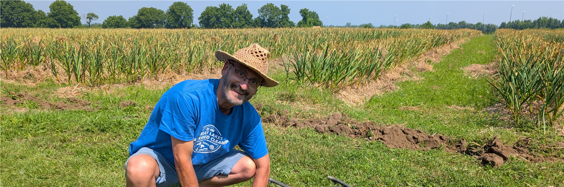 Hadi Mortada, RCWO Member, helping at Silver Springs Farm