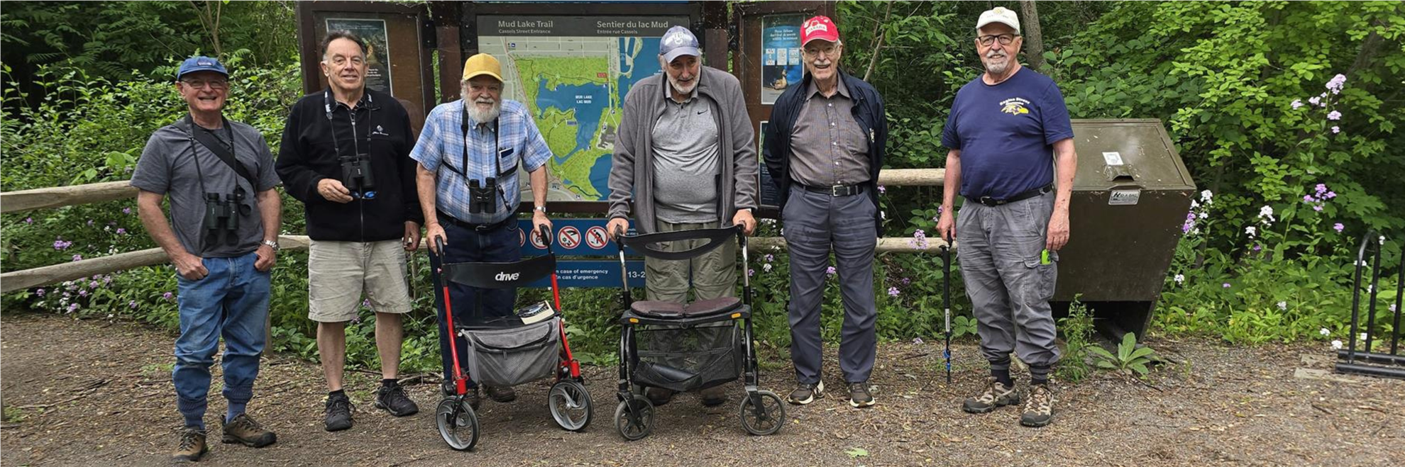 RCWO Members preparing for a nature walk at Mud Lake