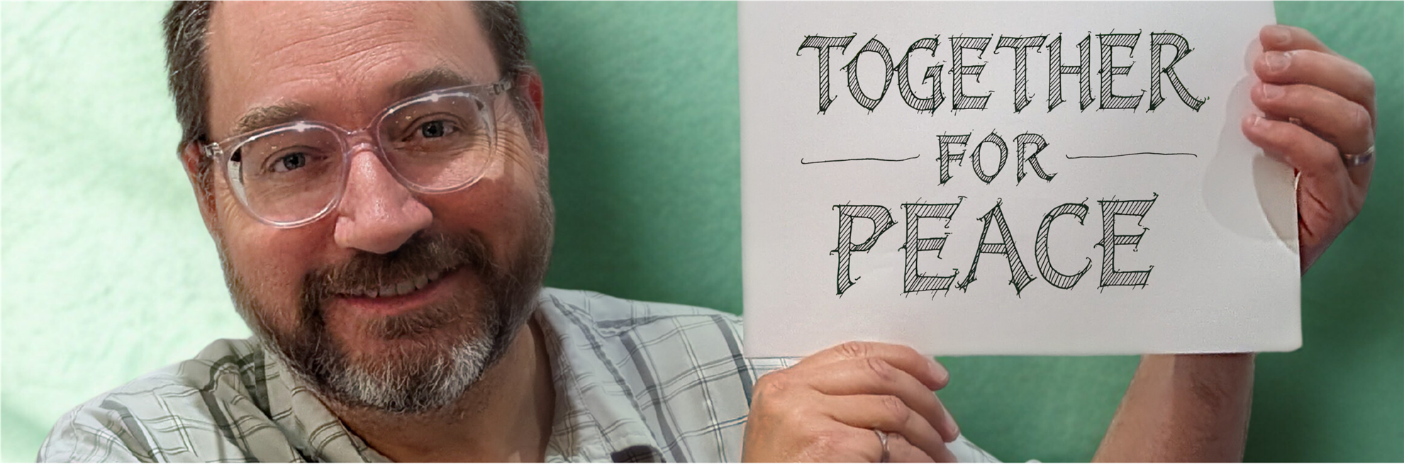 RCWO Member Brett Brooking sending a message for World Peace Day, 2025