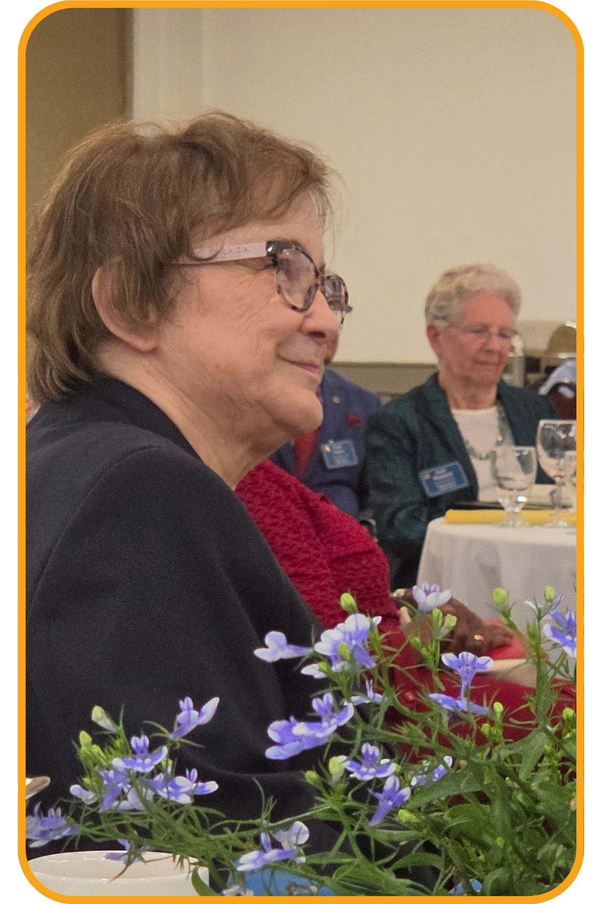 Ginette Thomas speaking at the Rotary Club of West Ottawa Awards Gala and Presidential Changeover