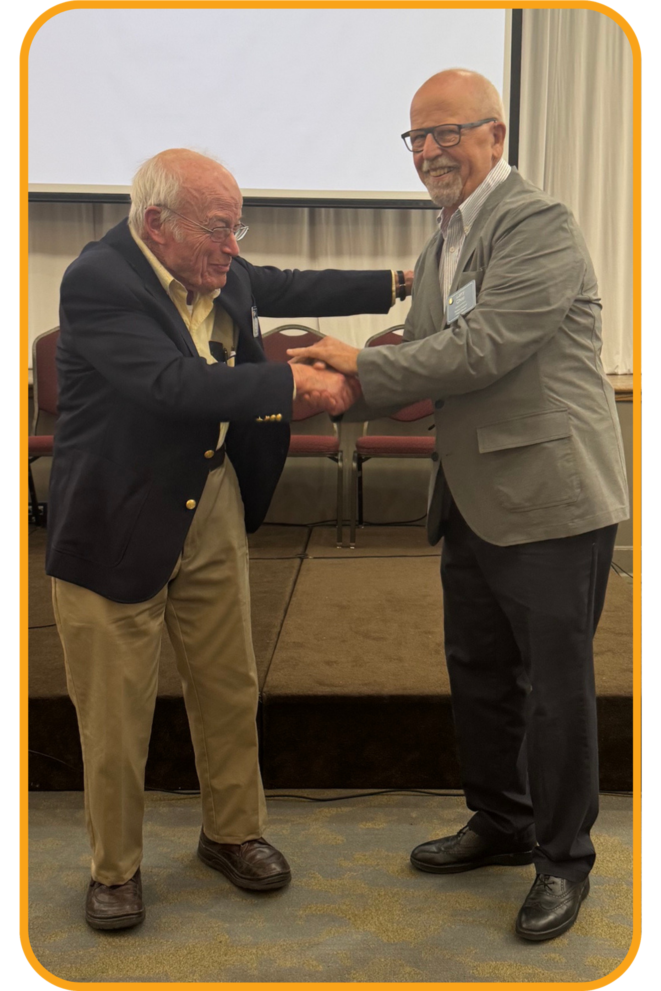 Larry Chop receiving the Paul Harris Fellow Award