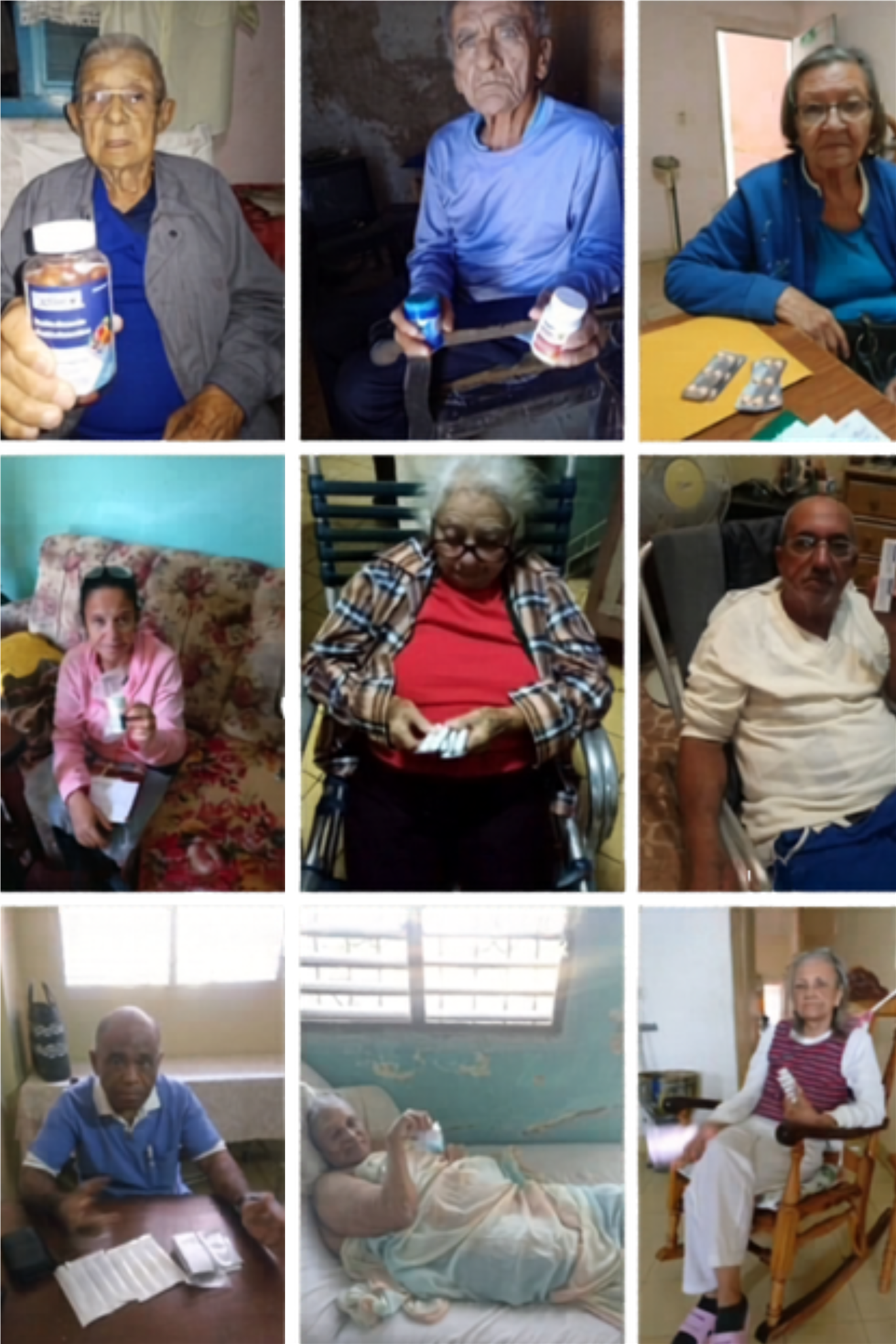 Recipients at the grandparents house in Cardenas