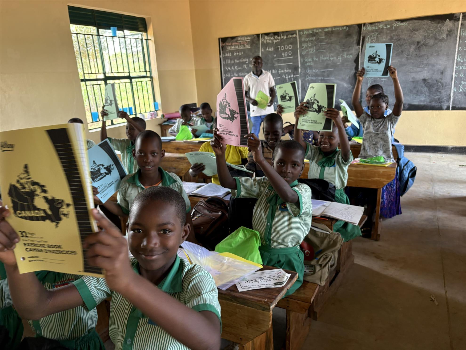 Students at BTC St. Joseph Schools in Nakivale Refugee Settlement