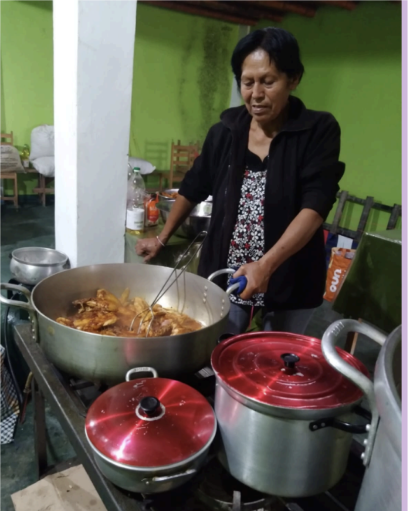 Barranquito: preparing food for lunches