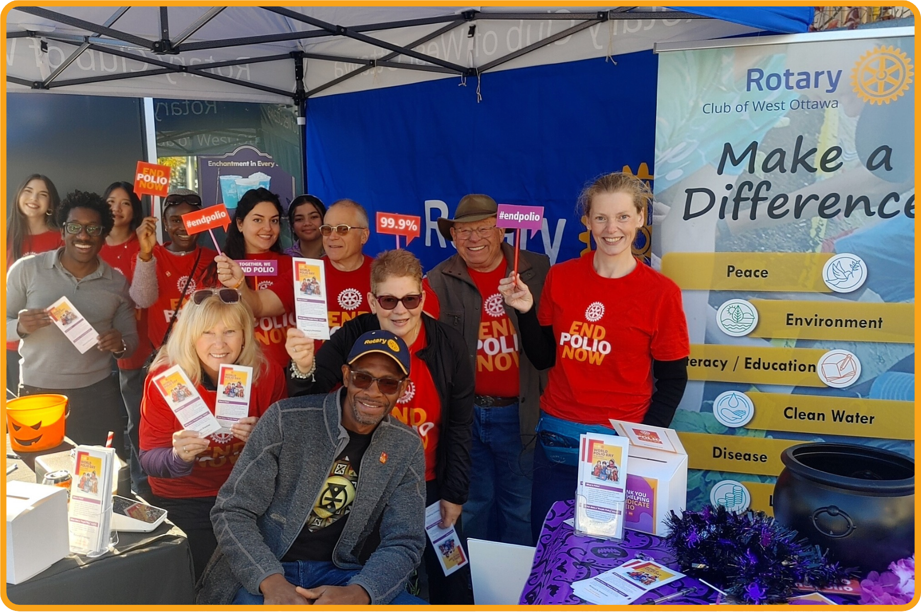 Rotary members and volunteers at Wickedly Westboro