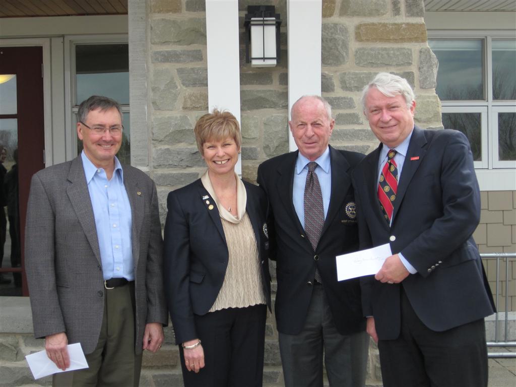 Rotary Club of West Ottawa Cheque Presentation b - April 01 2011