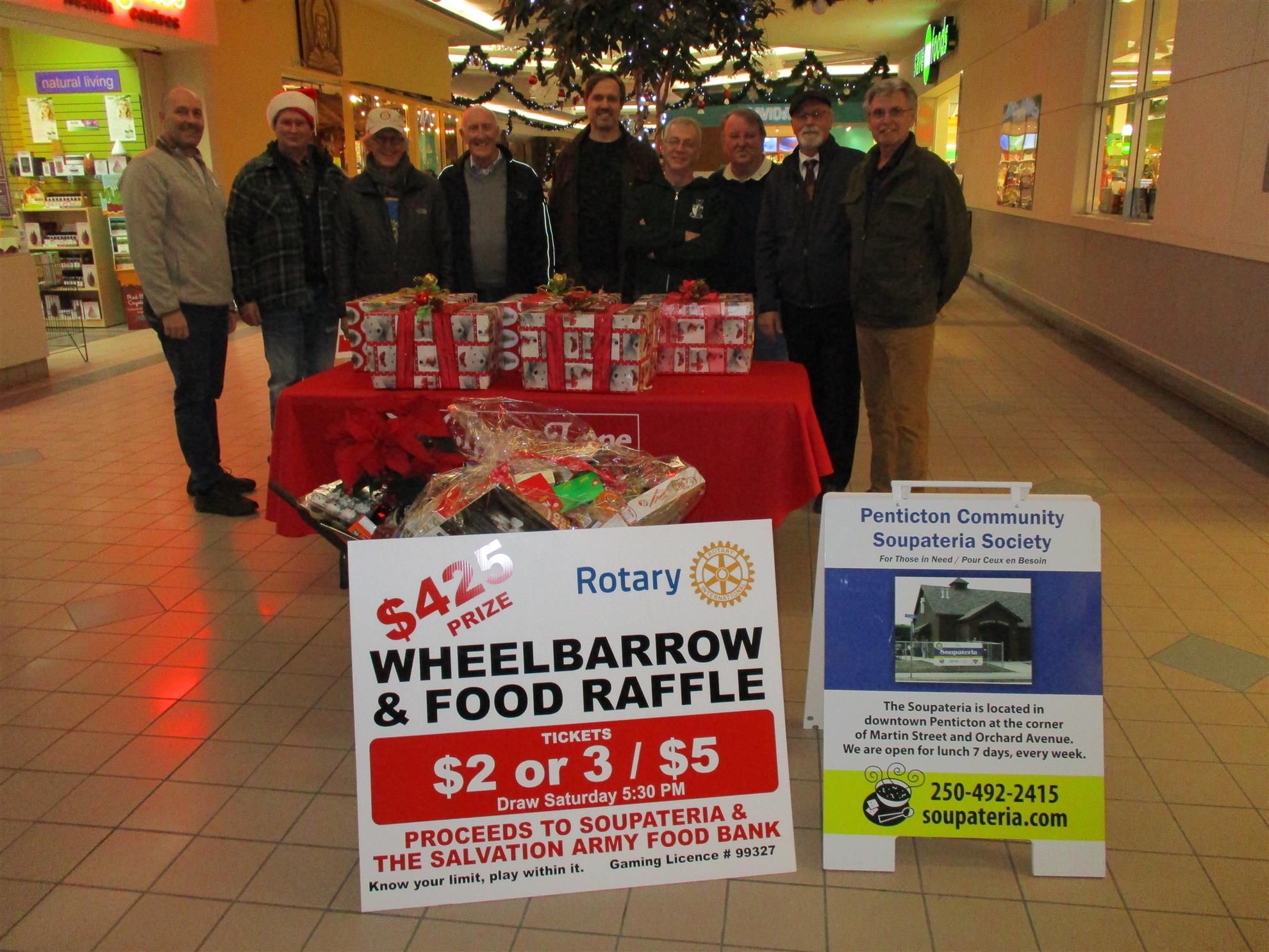 Wheelbarrow Raffle 2017 Rotary Club of Penticton