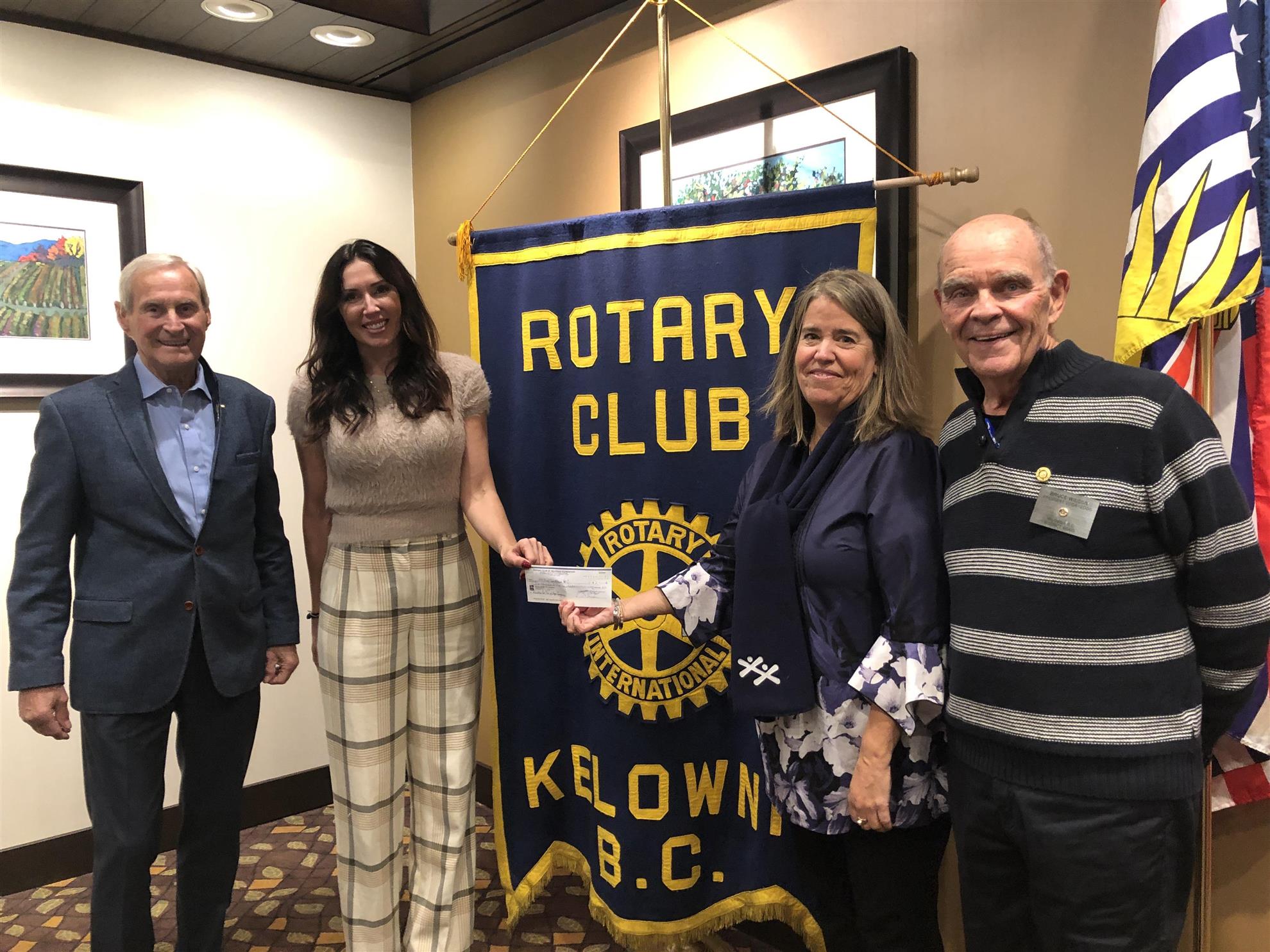 Nov 29 Meeting Rotary Club Of Kelowna   Rcok Pic 2 Donation 