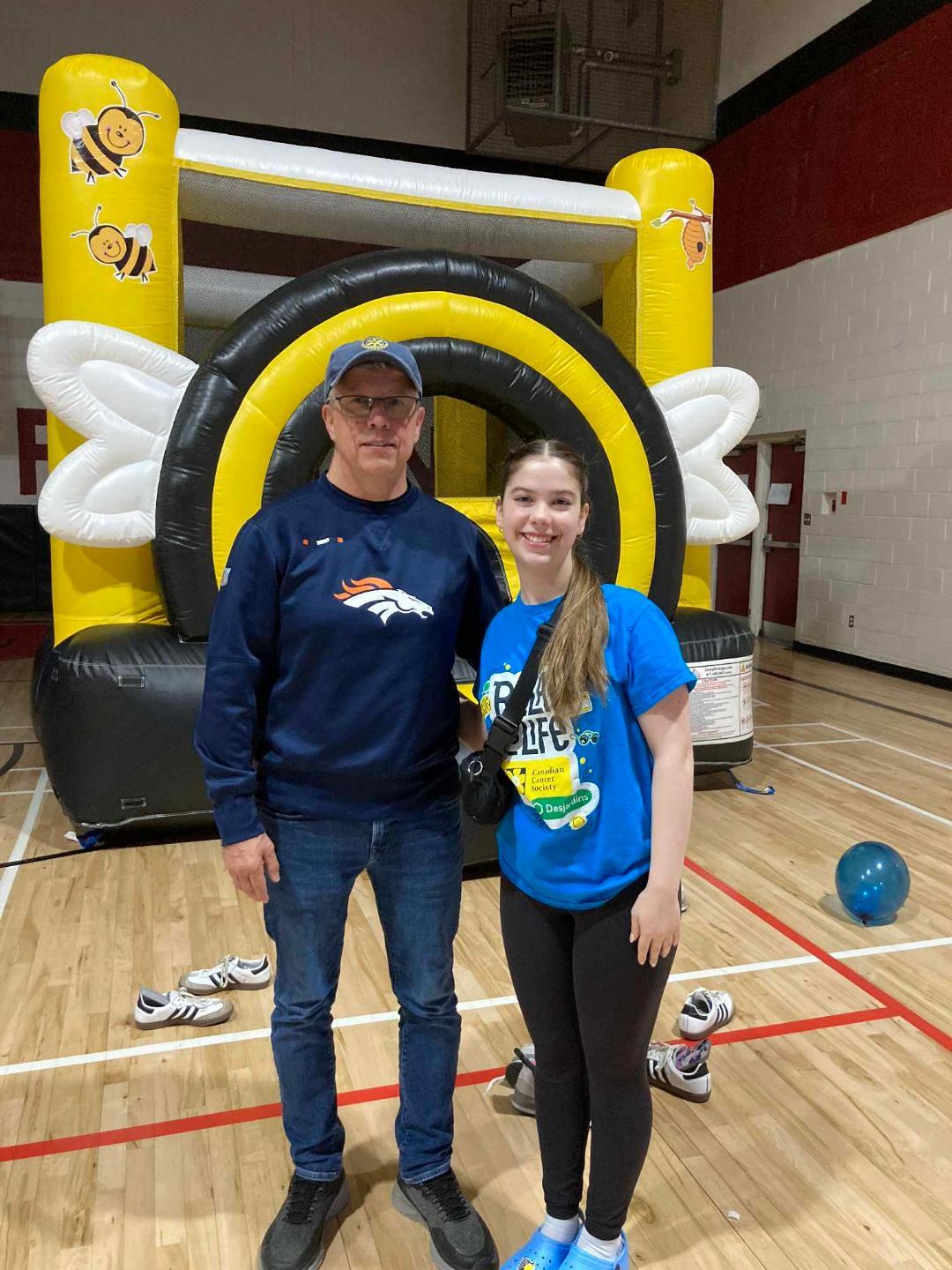 Rotarian Kevin Ryan and Interact President Sarah Ryan