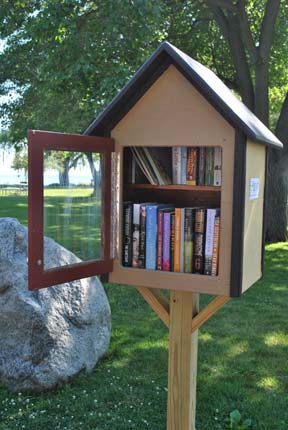 First 'Mini Library' Installed at Shores Park | Rotary Club of Grosse ...