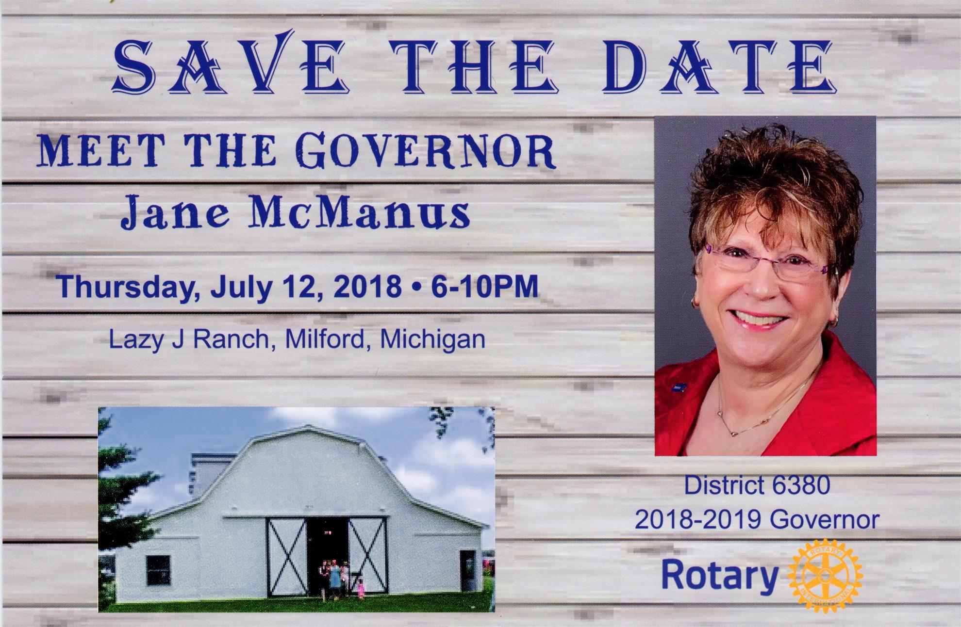 Meet The Governor - Thursday July 12, 2018