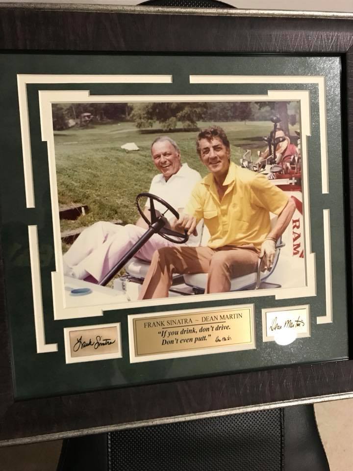 Frank Sinatra and Dean Martin golfing