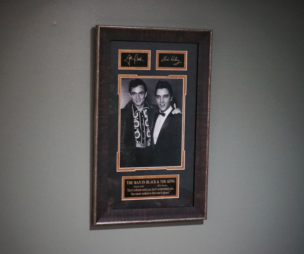Elvis Framed Picture.