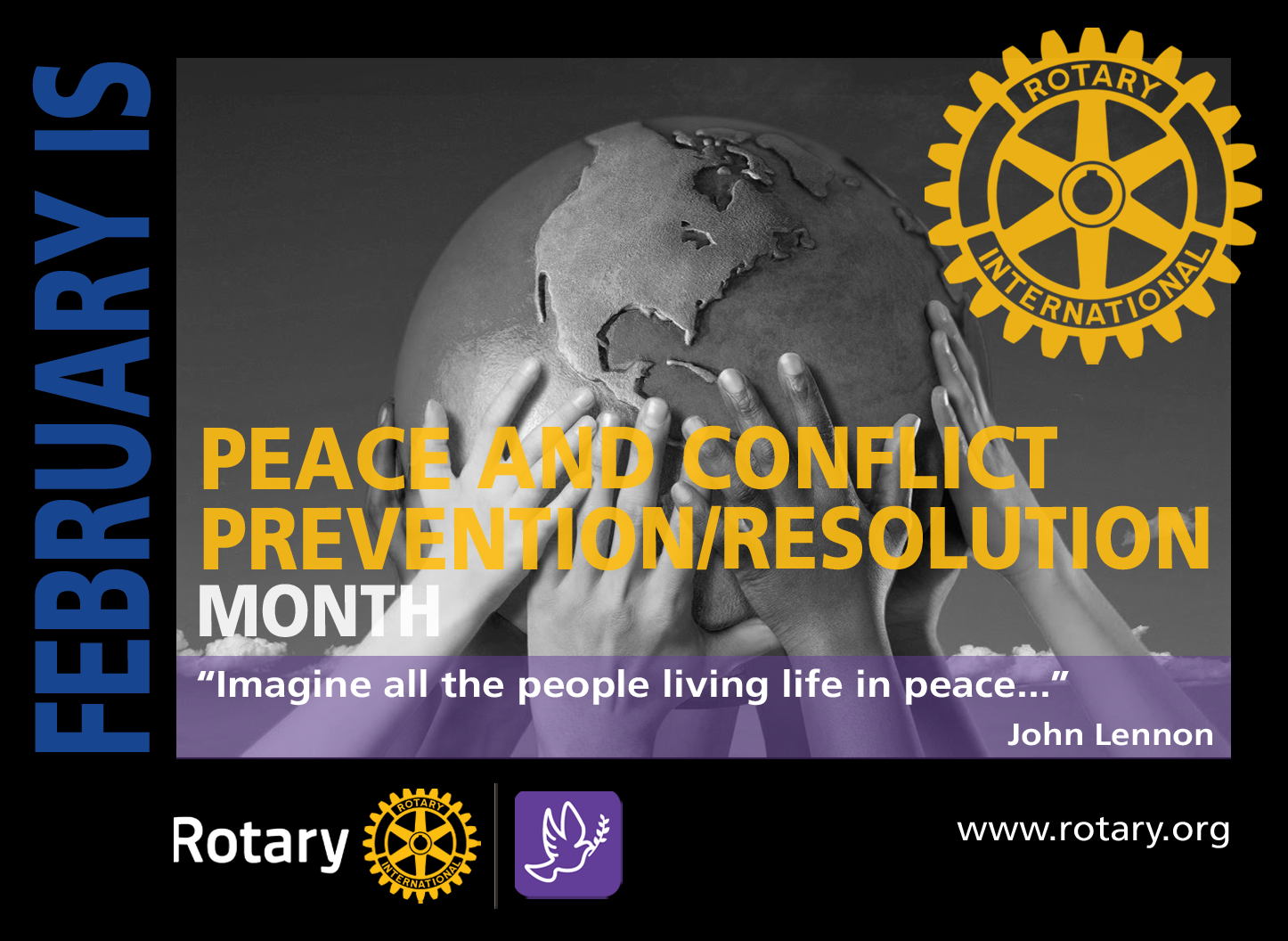 February's Rotary Month: Peace and Conflict Resolution