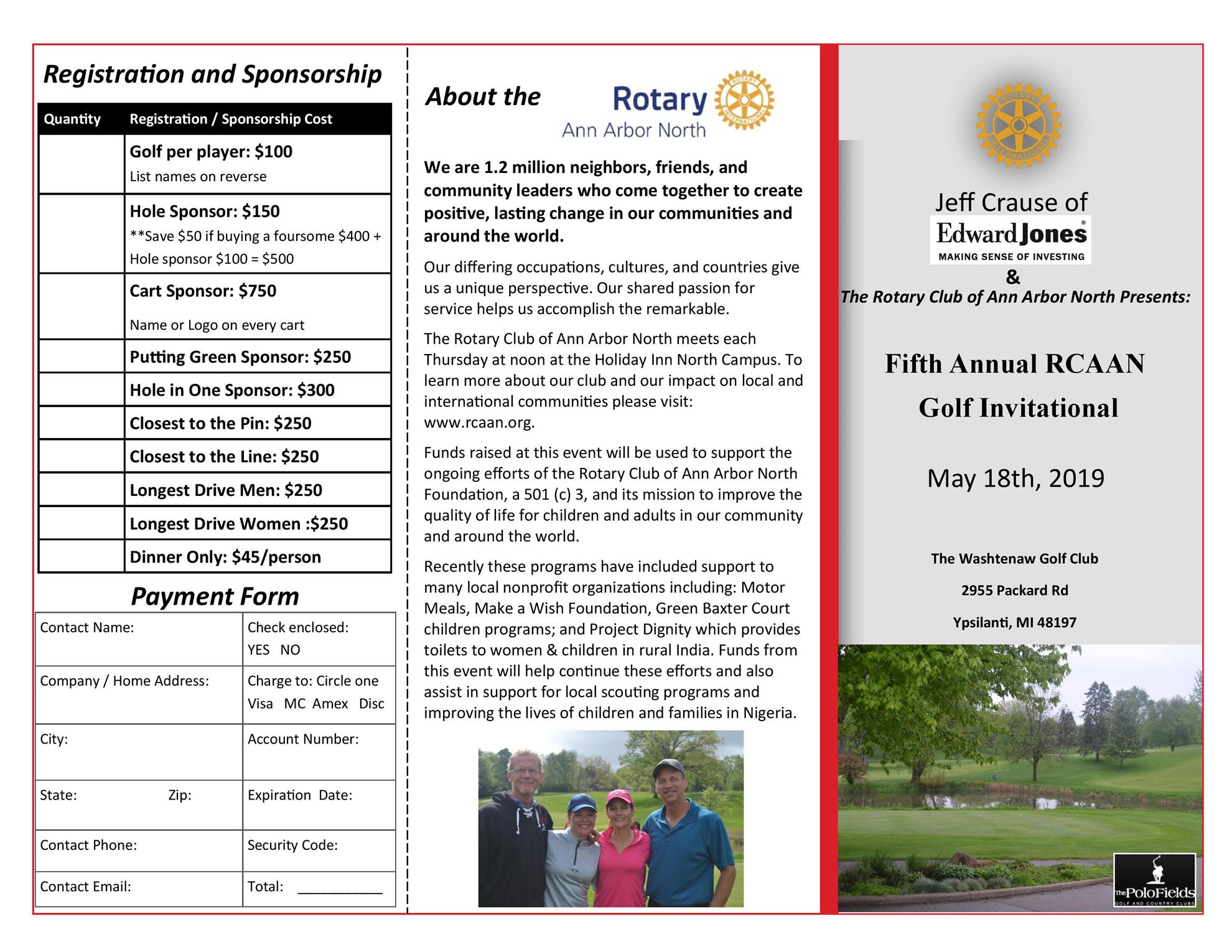 Fifth Annual RCAAN Golf Invitational Brochure (PDF)
