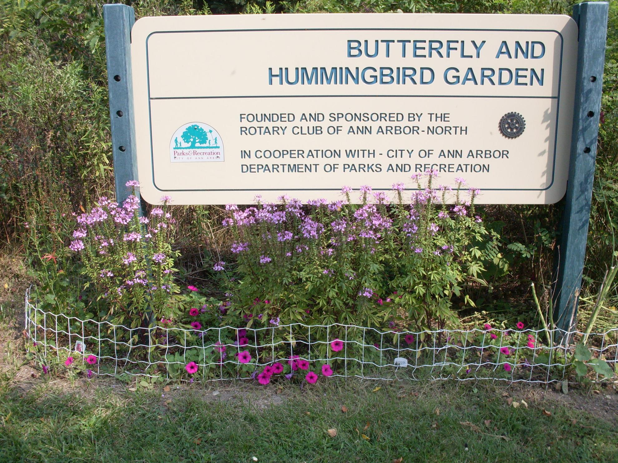 RCAAN Butterfly & Hummingbird Garden at Gallup Park Ann Arbor Rotary