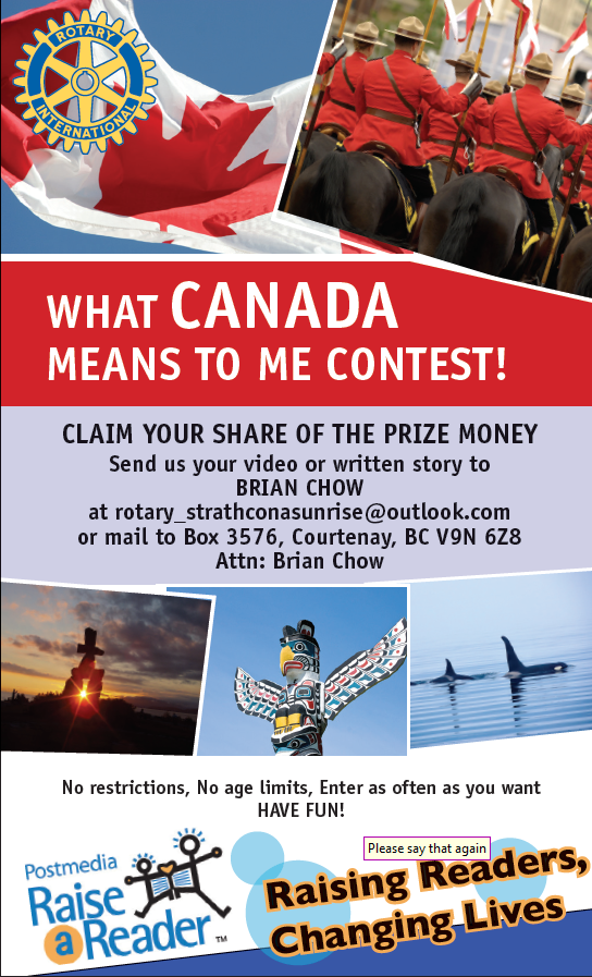  What Canada Means To Me Contest Rotary Club Of Courtenay