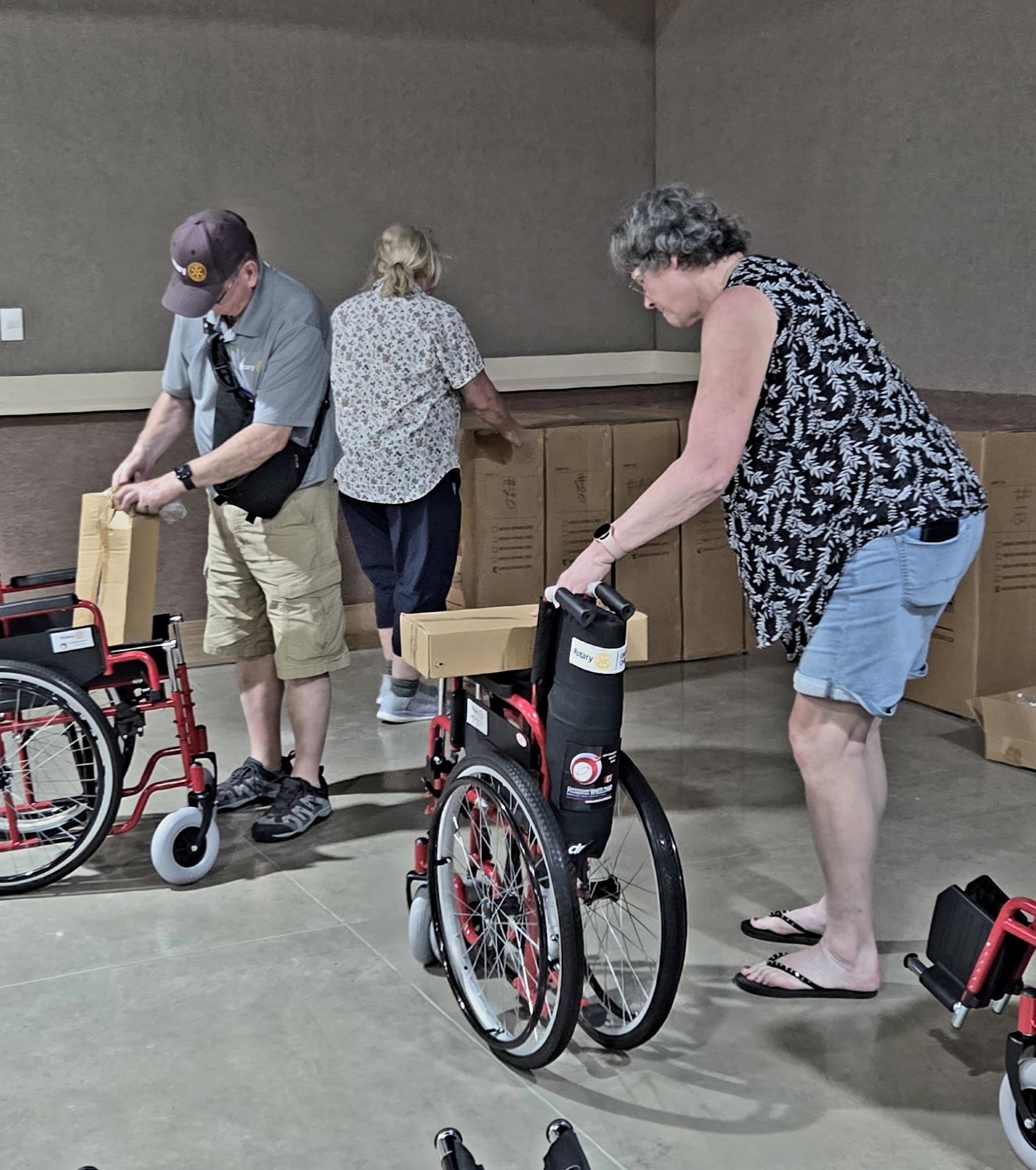 Assembling wheelchairs