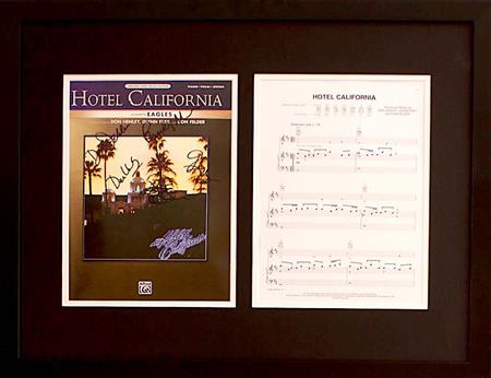 AUCTION ITEM! Signed Eagles Sheet Music