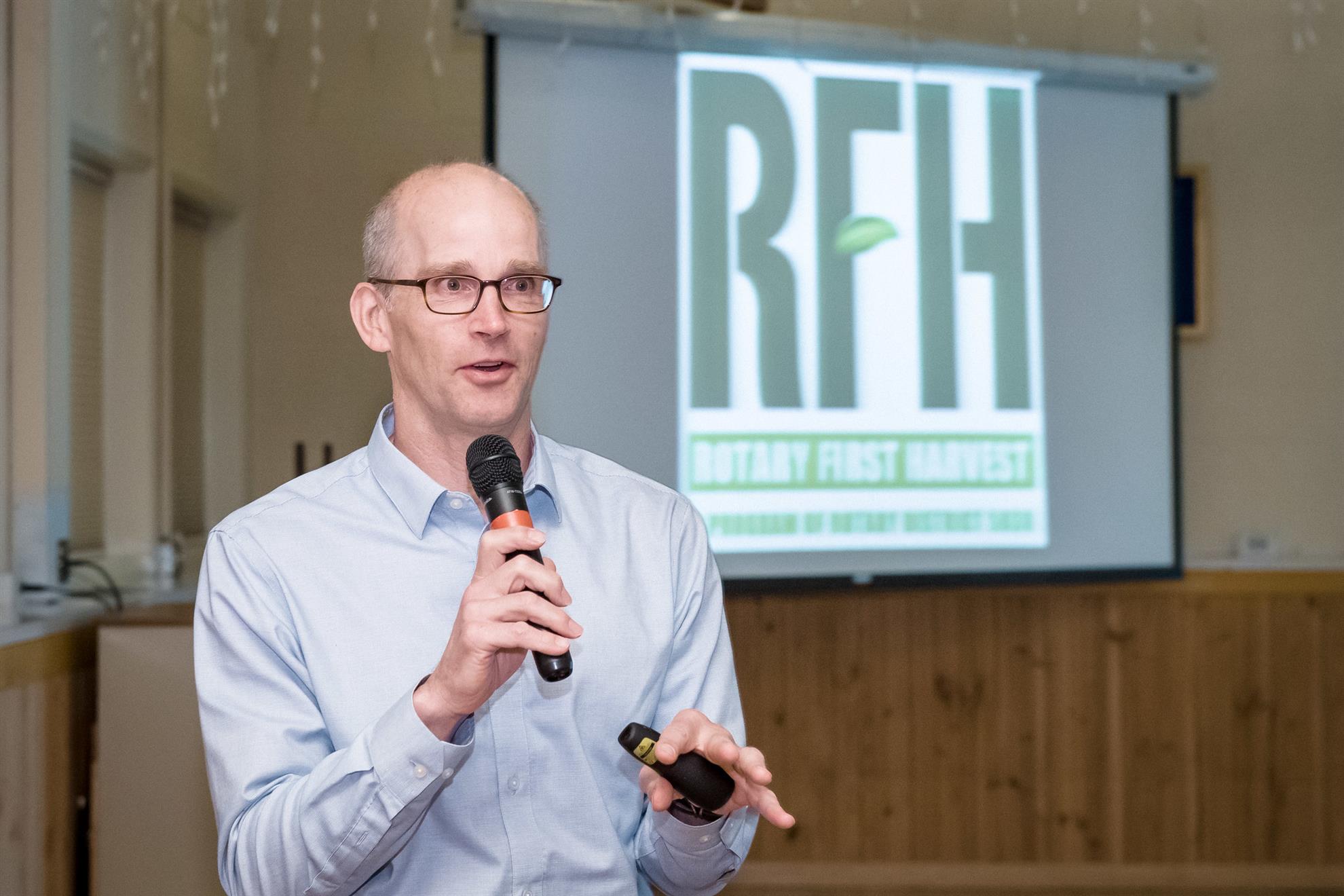 David Bobanick Speaks About Rotary First Harvest