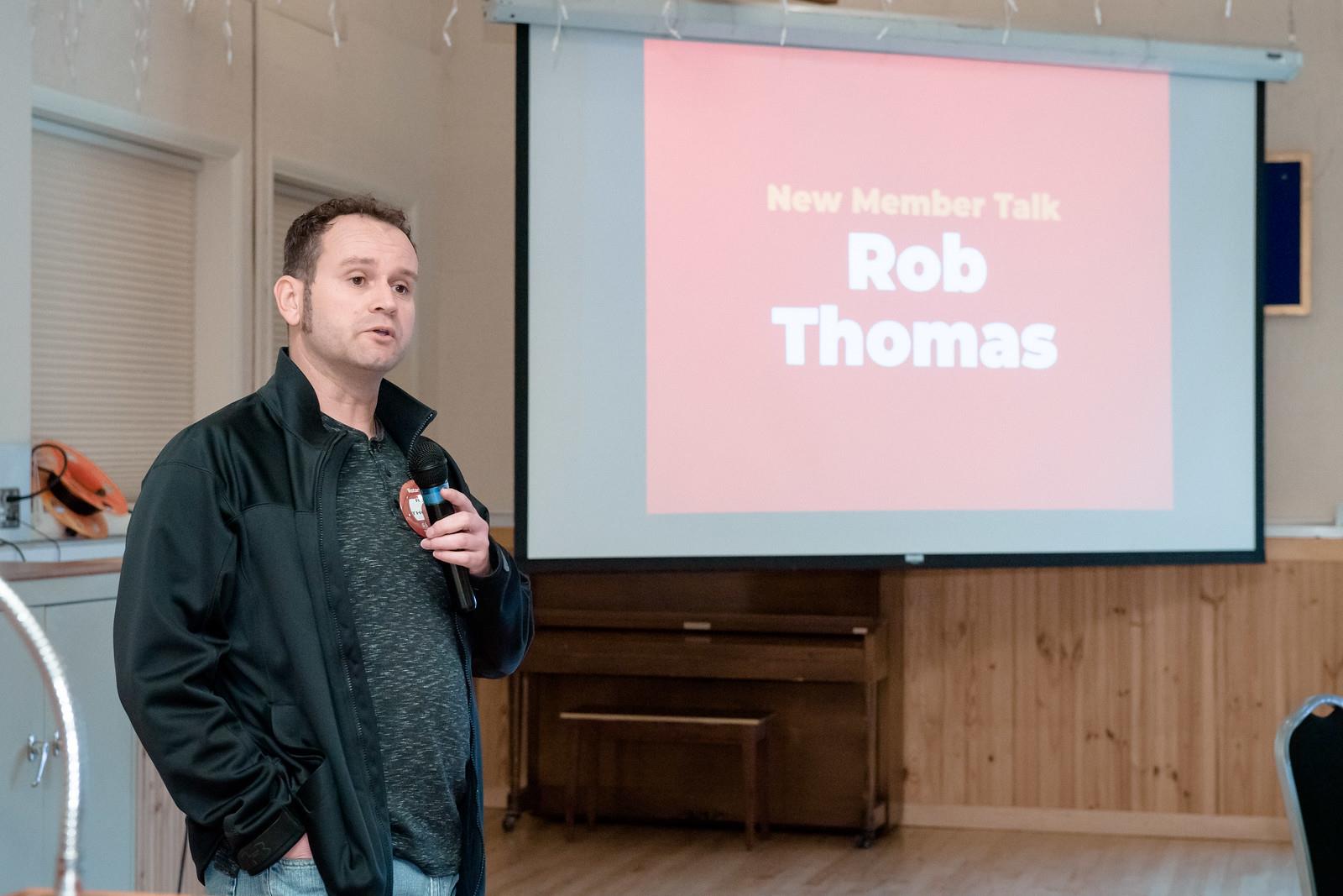 New Member Talk – Rob Thomas